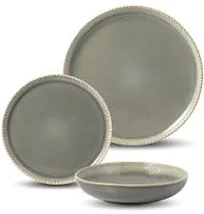 Service à Vaisselle 12 pièces Grès Pearl Carrefour Home