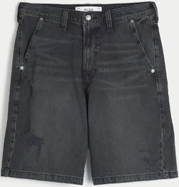 Short en jean baggy confortable déchiré