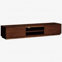 SKLUM Meuble Tv 180x40 cm En Mdf Burundi Marron Noyer Foncé