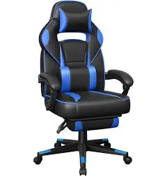 Songmics Chaise gaming avec repose-pieds
