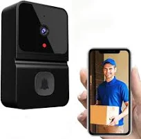 Sonnette de porte vidéo sans fil WiFi intelligente avec caméra de sécurité