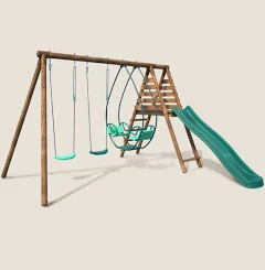Soulet Portique en bois Narcisse avec toboggan