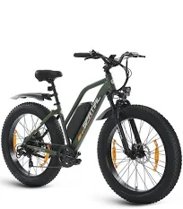 Spatial Vélo Électrique 26"*4 Vert Moteur 1000W Batterie 48V 13Ah Autonomie 110km Vtt Ville E Bike Shimano 7 Vitesses