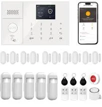 Système d'Alarme Maison Alarme Détecteurs de Mouvement Capteurs de Porte/Fenêtre