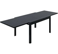 Table de jardin aluminium extensible 135-270cm gris Sydney Hyba