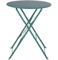 Table de jardin ronde pliable en acier 2 personnes D60 style contemporain Maisons du monde