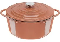 Tefal - Lov Cocotte Ronde en Fonte d'Acier Terracotta - 29 cm - Faitout pour mijotés sains