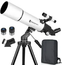 Telescopes for Adults Astronomy 80mm Aperture 600mm Refractor Telescope