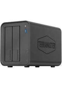 TERRAMASTER F2-425 NAS 2 Baies, CPU Intel x86 quadricœur, 4 Go de RAM | LAN 2.5 GbE, serveur multimédia NAS (Network Attached Storage) pour