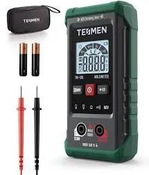 TESMEN TM-510 Multimetre Numerique, Testeur Electrique 4000 Comptes, Multimetre Professionnel Mesure Intelligente, Auto-Ranging Voltmetre, Mesure La
