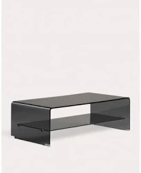 The Masie Table basse rectangulaire 110x55 cm en verre trempé Endil verre transparent