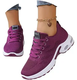 ticticlily Baskets Femme Chaussures De Marche Sport Sneakers Légères Respirantes Antidérapantes pour Running Fitness Course