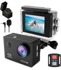 TIMNUT Sport Caméra 4K 30FPS HD 20 MP Caméscope WiFi Caméra Étanche 40m avec