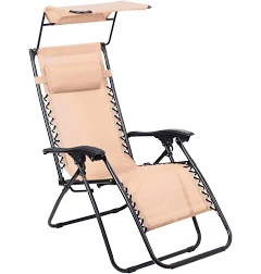 Todeco Transat de Jardin Pliable avec Pare-Soleil, Chaise Longue Inclinable Multiposition, Bain de Soleil Relax en Textilène Respirant avec