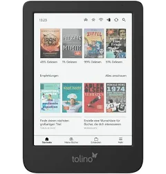 Tolino shine color Liseuse Écran tactile 16 Go Wifi Noir