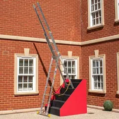 Trade Master Pro Échelle extensible combinée 3 sections – Escalier