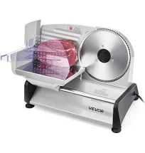 Trancheuse Viande VEVOR 200 W avec Lame Tranchante 190 mm vitesse Coupe 70 100 tr/min