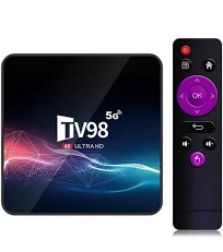 Tv Box Android 4K Ultime Wifi Dual Band, 2 Go Ram, 16 Go Rom, 3D, Streaming Fluide Lecteur Multimédia Noir BYTELIKE