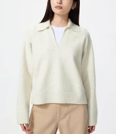 Uniqlo Polo En Maille Soufflé Yarn