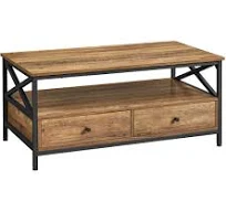 VASAGLE Table basse Design X