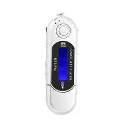 Vendos85 Lecteur MP3 32 Go Compact et Portable Blanc