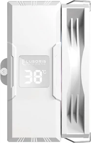 Ventirad Lusoris Vtr 3000 White 6 heat pipes Ventilateur Pwm Argb 12 cm Alarme de surchauffe