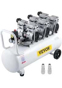 VEVOR Compresseur Air silencieux sans huile 22gal/80L