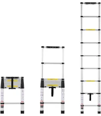 VEVOR Échelle Aluminium Télescopique 2.6m. Capacité 170 kg
