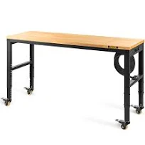 VEVOR Établi de garage 122x51x104 cm hauteur réglable 79-104 cm