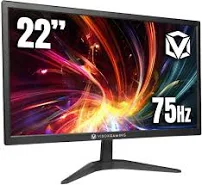 Vibox Écran PC 21.5 Pouces Moniteur de Bureau 75Hz