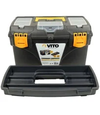 VITO Boite à outils 18" 432 x 250 x 238 mm Caisse a outils multi-rangement haute résistance
