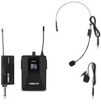 Vonyx WM55B micro serre-tête Sans Fil UHF