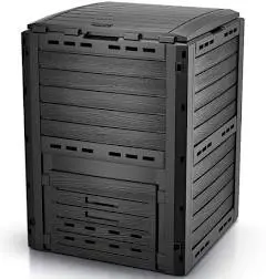 VOUNOT Composteur de Jardin 300L Qualité Supérieure pour Jardin Déchets Imitation Style bois