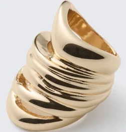 Weekday Bague Sculpturale Organique Épaisse