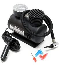 WilTec Mini compresseur à Air comprimé 12 V – 165 x 90 x 140 mm – 17 bars – pompe pneumatique avec raccord allume-cigare