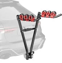 Wiltec Porte vélos d’attelage – capacité 3 vélos 45 kg – en Acier Q235 – pour Boule d’attelage – vélos tout terrain