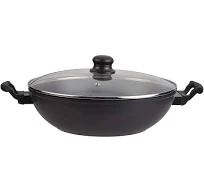 Wok Essentielb Aluminium forgé Noir diam32cm